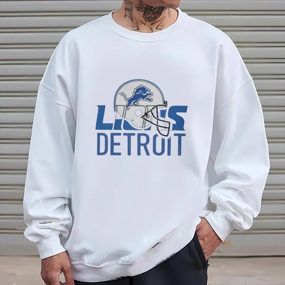 Detroit Lions Helmet Logo 2023 Sweatshirt, NFL Fan Unisex Crewneck